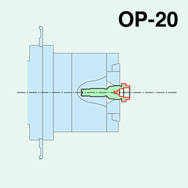 Steering pinion shaft OP-20